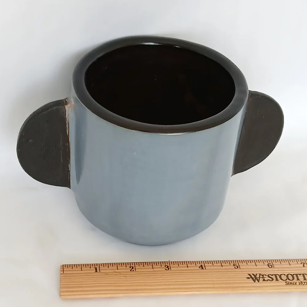 West Elm Gray Diego Olivero Nina Terracota Planter Vase Beluga Grey Decorative